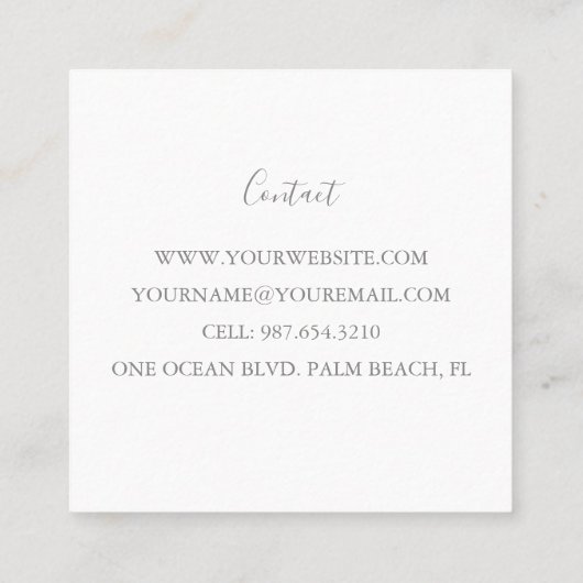 Visitekaartje (Achterkant)