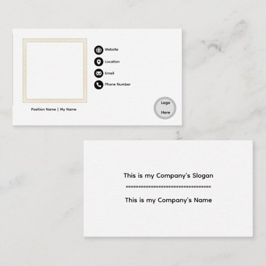 Visitekaartje (Voorkant / Achterkant)