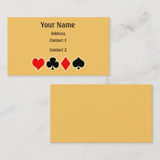 Visitekaartje (Voorkant / Achterkant)