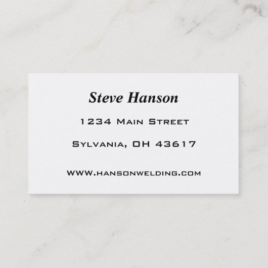 Visitekaartje (Achterkant)