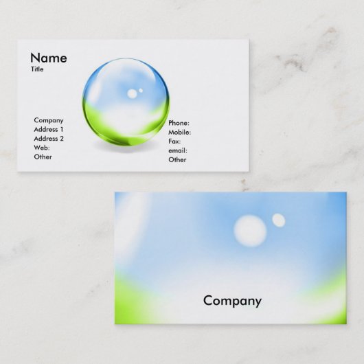 Visitekaartje (Voorkant / Achterkant)