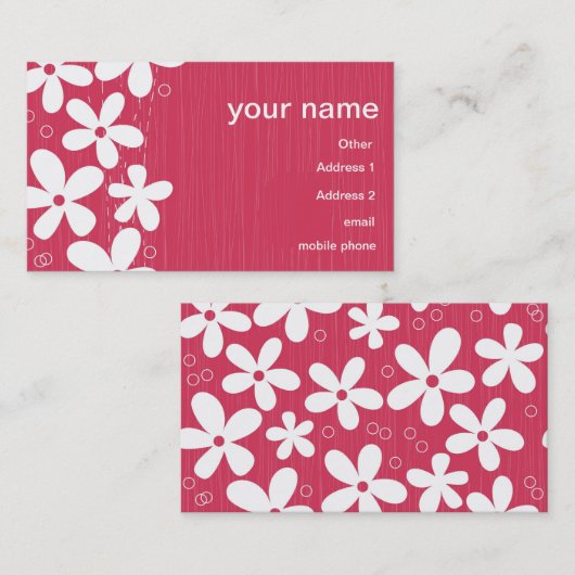 visitekaartje (Voorkant / Achterkant)