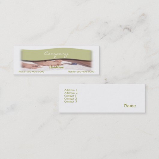 Visitekaartje (Voorkant / Achterkant)