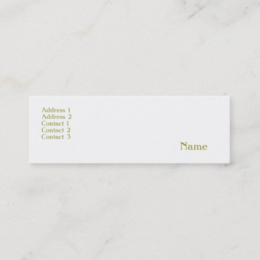 Visitekaartje (Achterkant)