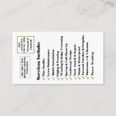 Visitekaartje (Achterkant)