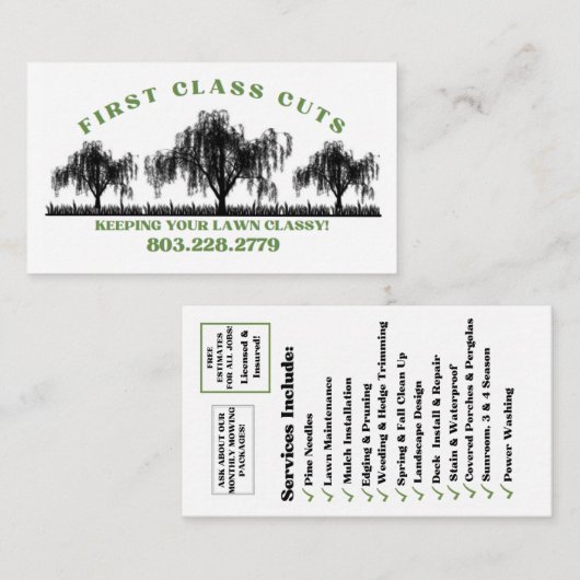 Visitekaartje (Voorkant / Achterkant)