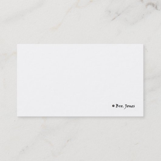 Visitekaartje (Achterkant)