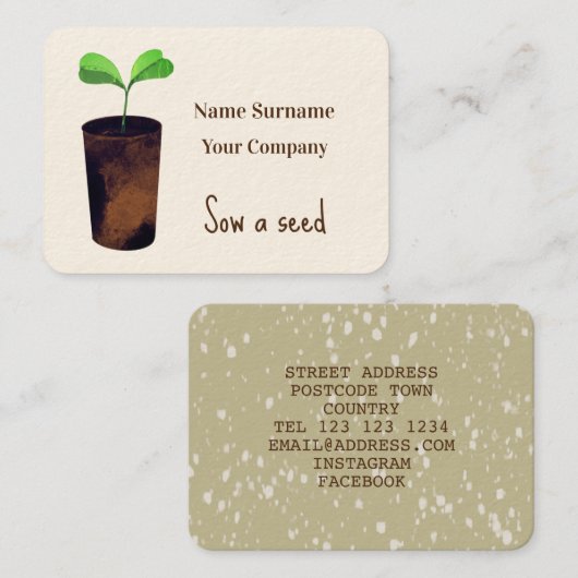 Visitekaartje (Voorkant / Achterkant)