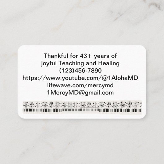 Visitekaartje (Achterkant)