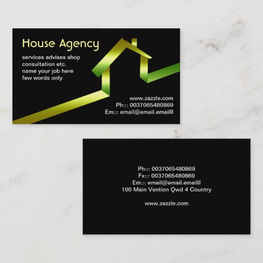 visitekaartje (Voorkant / Achterkant)