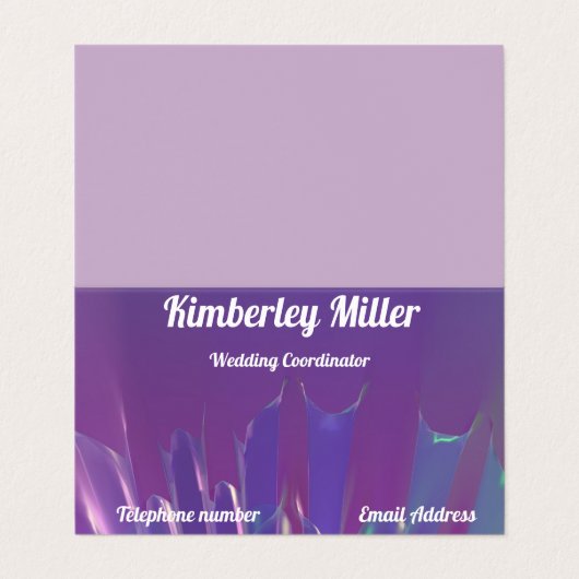 Visitekaartje (Buitenkant ongevouwen)