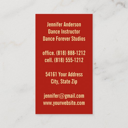 Visitekaartje (Achterkant)