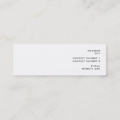 Visitekaartje (Achterkant)