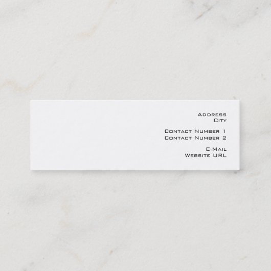 Visitekaartje (Achterkant)