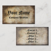 Visitekaartje (Voorkant / Achterkant)