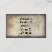 Visitekaartje (Achterkant)