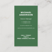 Visitekaartje (Achterkant)