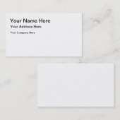 Visitekaartje (Voorkant / Achterkant)