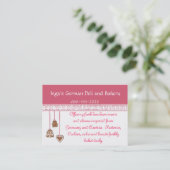 Visitekaartje (Staand voorkant)