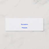 Visitekaartje (Achterkant)