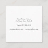 Visitekaartje (Achterkant)