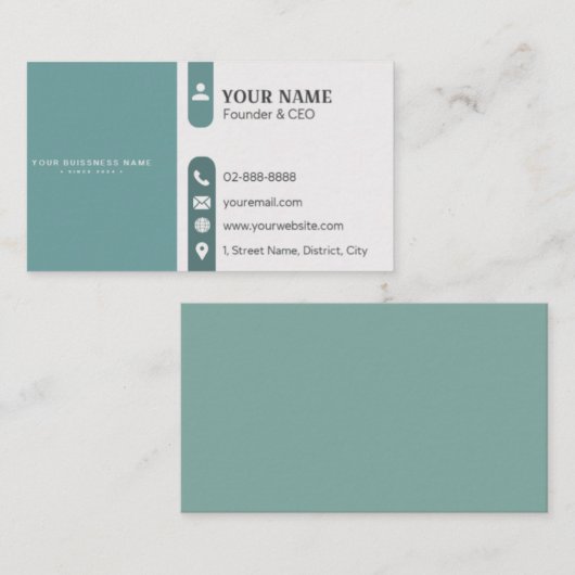 Visitekaartje (Voorkant / Achterkant)