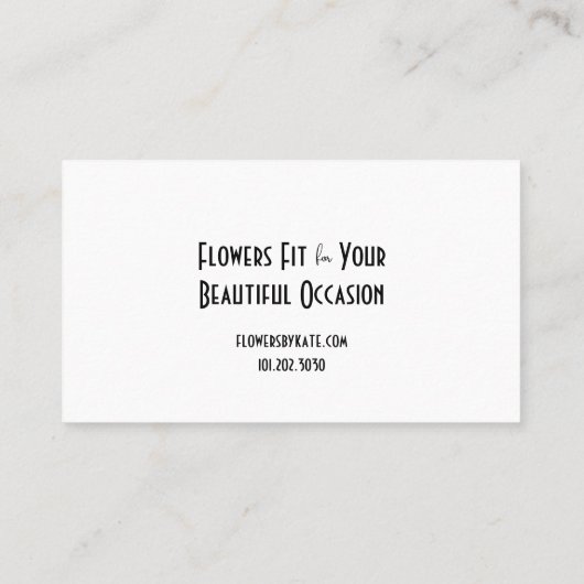 Visitekaartje (Achterkant)