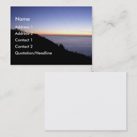 Visitekaartje (Voorkant / Achterkant)