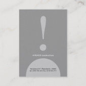 Visitekaartje (Achterkant)