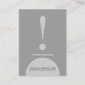 Visitekaartje (Achterkant)