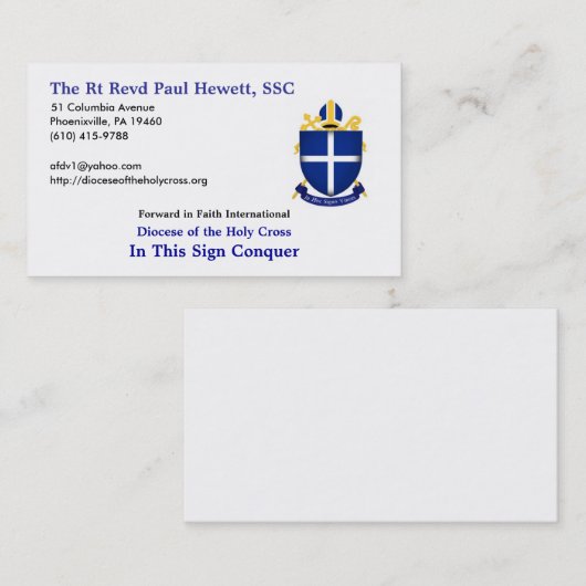 Visitekaartje (Voorkant / Achterkant)