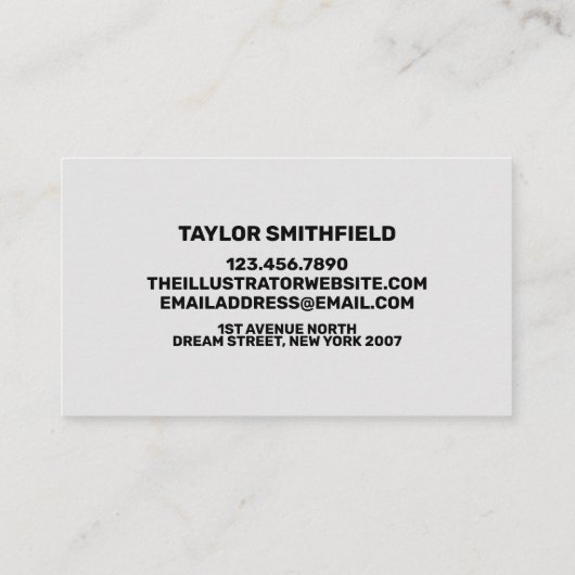  Visitekaartje (Achterkant)