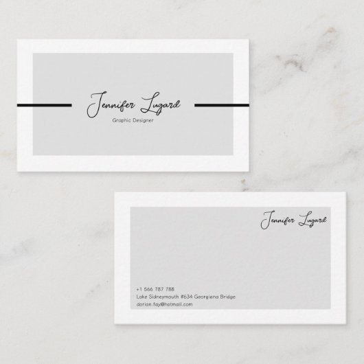 Visitekaartje (Voorkant / Achterkant)