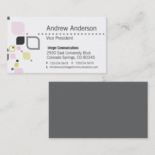 Visitekaartje (Voorkant / Achterkant)