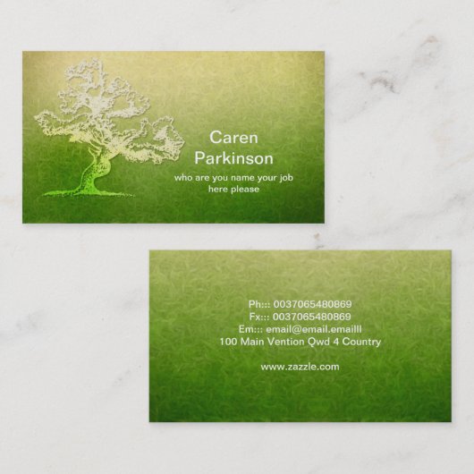 visitekaartje (Voorkant / Achterkant)