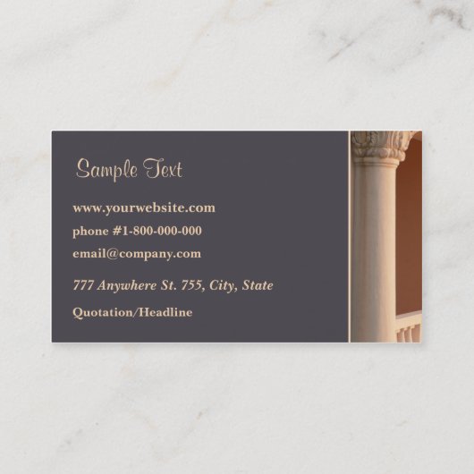 Visitekaartje (Achterkant)