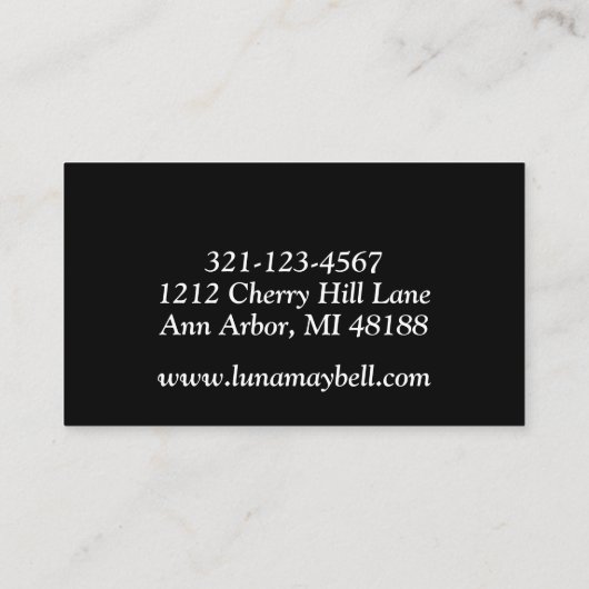 Visitekaartje (Achterkant)