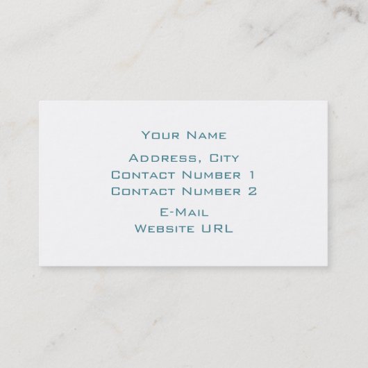 Visitekaartje (Achterkant)