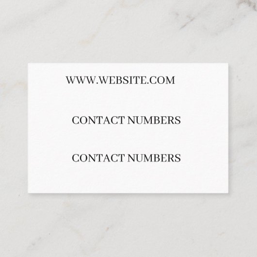 Visitekaartje (Achterkant)