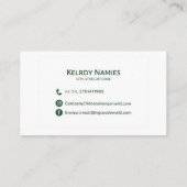 Visitekaartje (Achterkant)