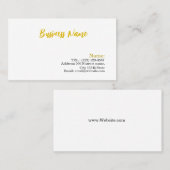 Visitekaartje (Voorkant / Achterkant)