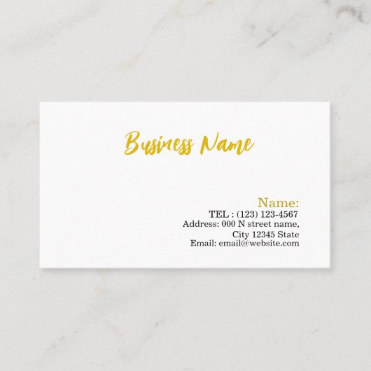 Visitekaartje (Voorkant)