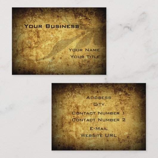 Visitekaartje (Voorkant / Achterkant)