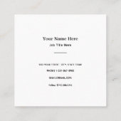 Visitekaartje (Achterkant)