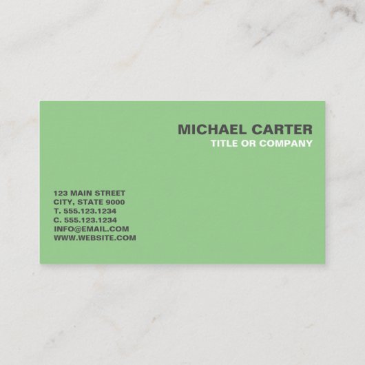 Visitekaartje (Achterkant)