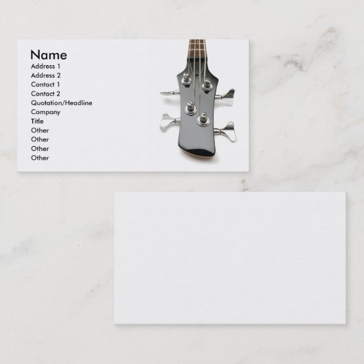 Visitekaartje (Voorkant / Achterkant)