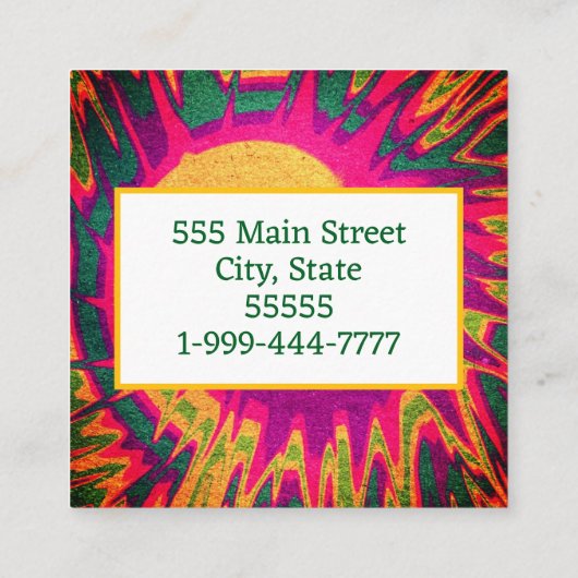 Visitekaartje (Achterkant)