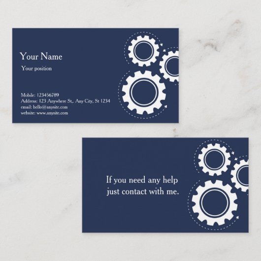 Visitekaartje (Voorkant / Achterkant)