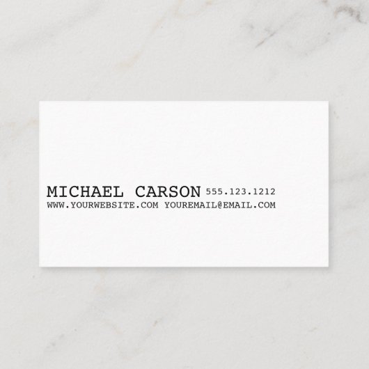 Visitekaartje (Achterkant)