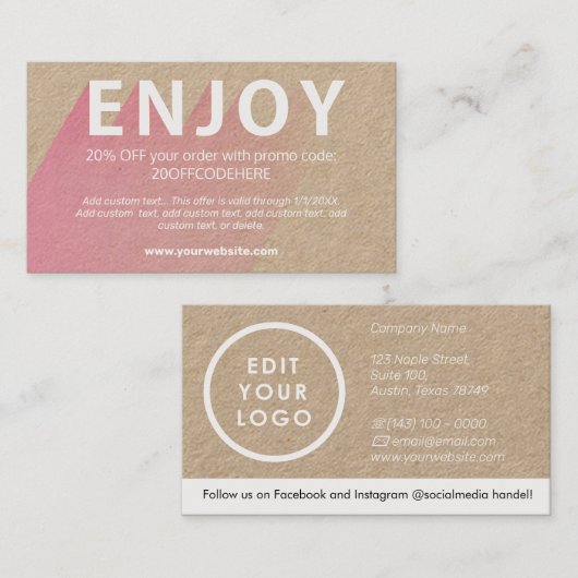 Visitekaartje (Voorkant / Achterkant)